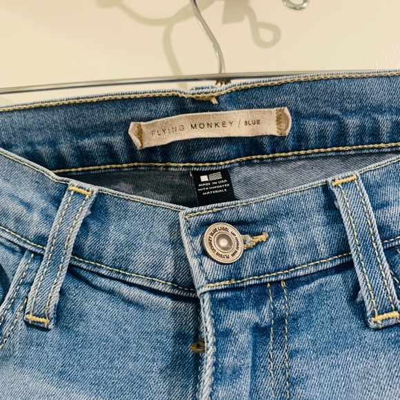 flying monkey distressed skinny leg jeans - Picture 4 of 5